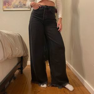 Free People Old West Slouchy High Rise Wide Leg